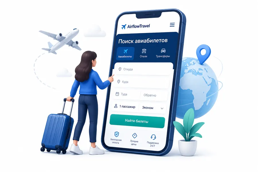 Купить авиабилеты дешево онлайн - поиск и бронирование