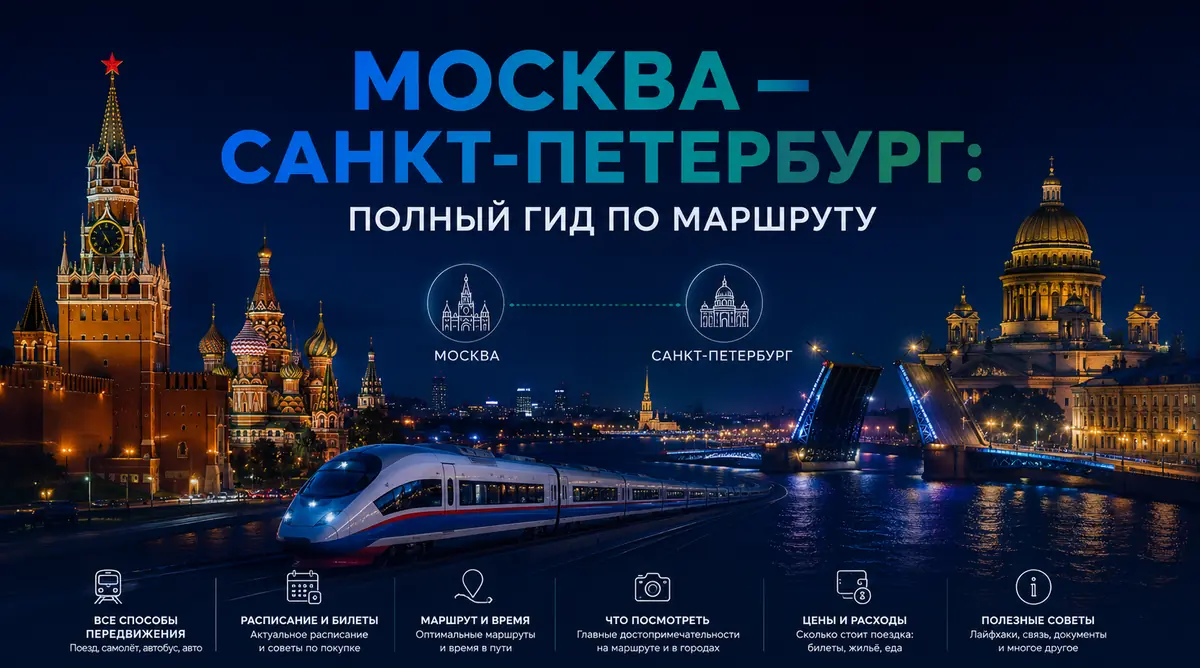 Москва — Санкт-Петербург маршрут