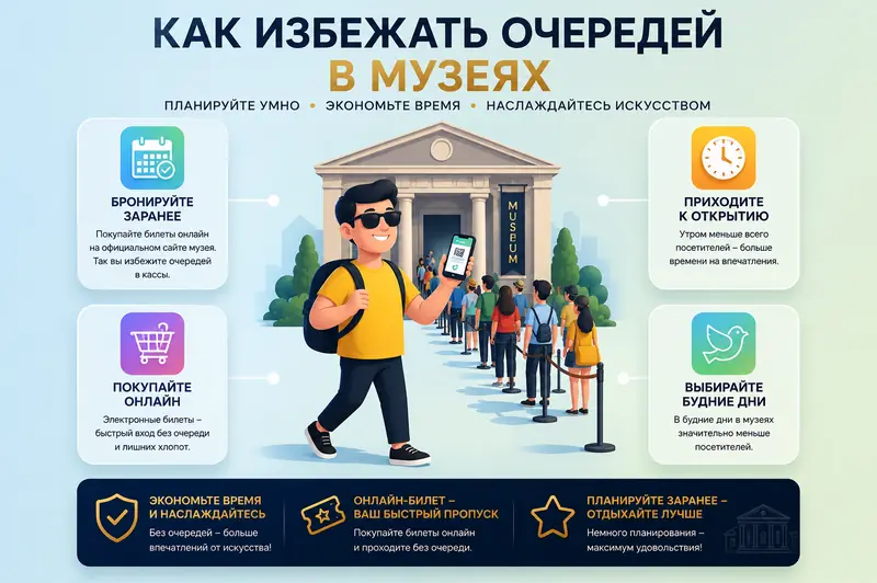 Как избежать очередей в музеях